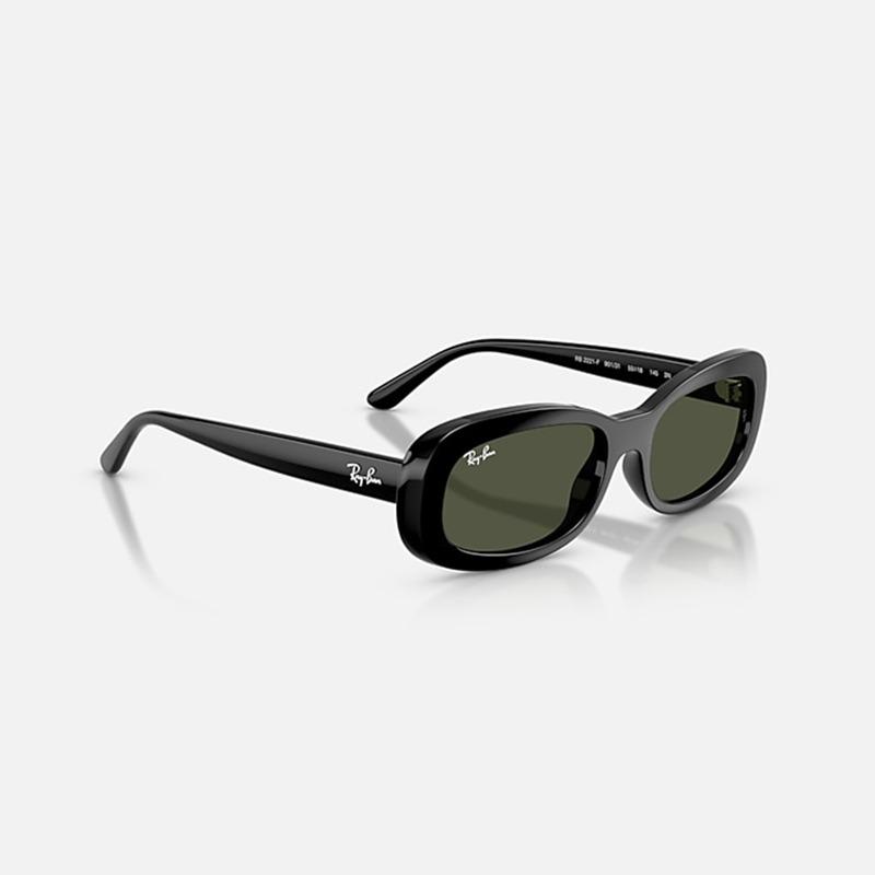 RAYBAN Gafas de Sol Ovaladas de Acetato Estilo Unisex para Pareja PC 0RB2221F