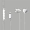 Stereo Headphones with Microphone, Earplug Type, Lightning 10.0mm, White