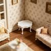 Compact 1/12 Scale Miniature Wooden Coffee Table For Dollhouses Decors Model Enthusiasts And DIY Craft Projects