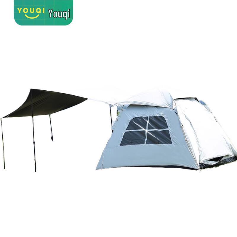 Youqi Outdoor Quick Setup Camping Tent with Integrated Canopy