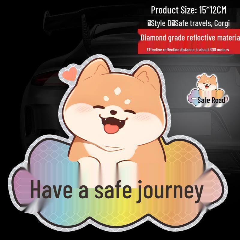 Reflective Motorcycle & EV Car Body Scratch Cover and Decorative Safety Sticker