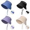 Summer Ultraviolet Protection Sun Hat With Wide Brim For Outdoor Travel And Sunshade