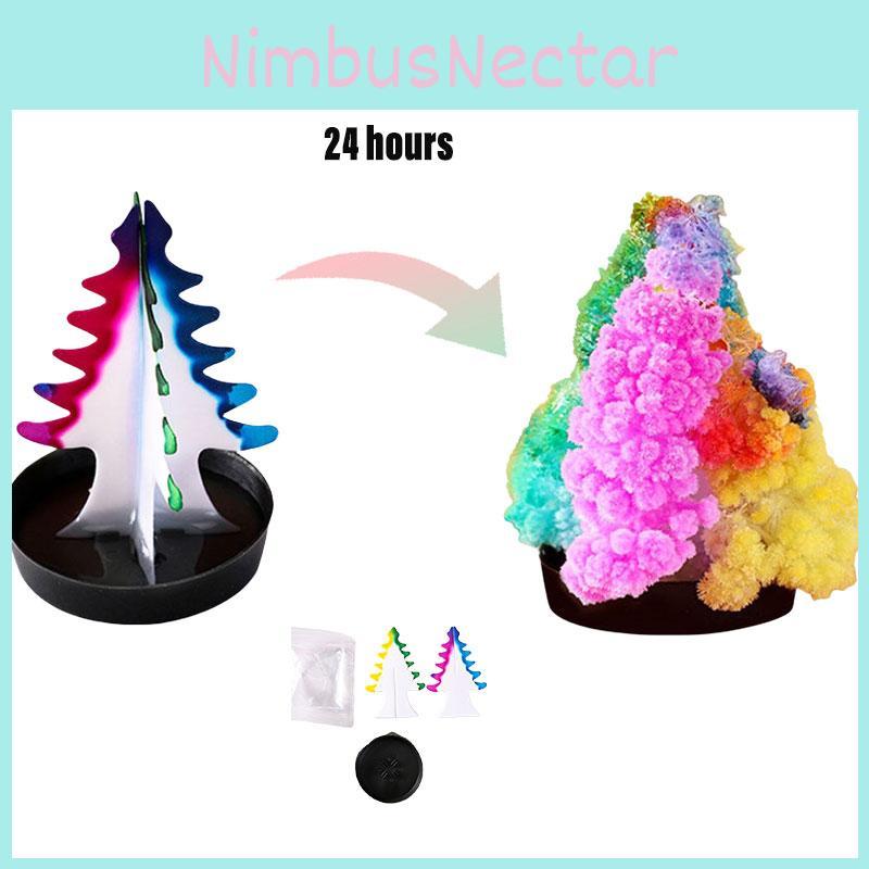 Magischer Papierbaum DIY Weihnachtsbaum mit wachsenden Kristallen Nostalgisches Spielzeug für Kinder Perfektes Geschenk für Weihnachten