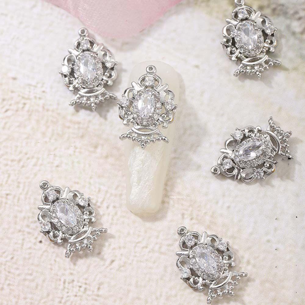 

Zircon Crystal Nail Jewelry Heart Nail Drills Nail Art Decoration Bowknots Nail Rhinestones F