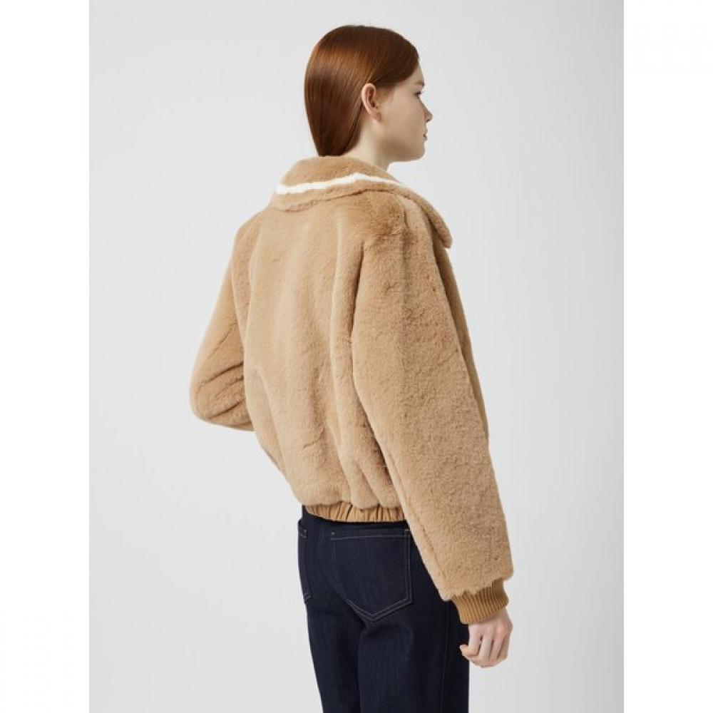 Cc Collect. Zip Up Fur Jacket C254psj311