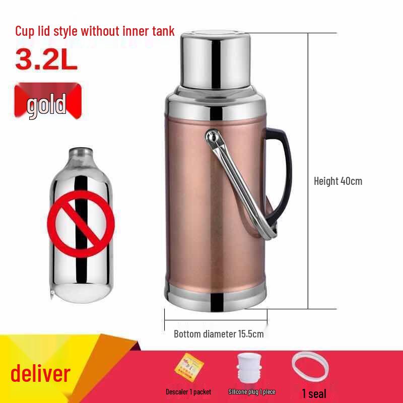 Large Capacity Stainless Steel Hot Water Bottle Thermos Flask