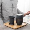 Japanese Style Tea Cup Separation Tea Cup Home Office Travel Portable Filter Ceramic Tea Cup 285ML Tea Cup Set Ceramic Mug