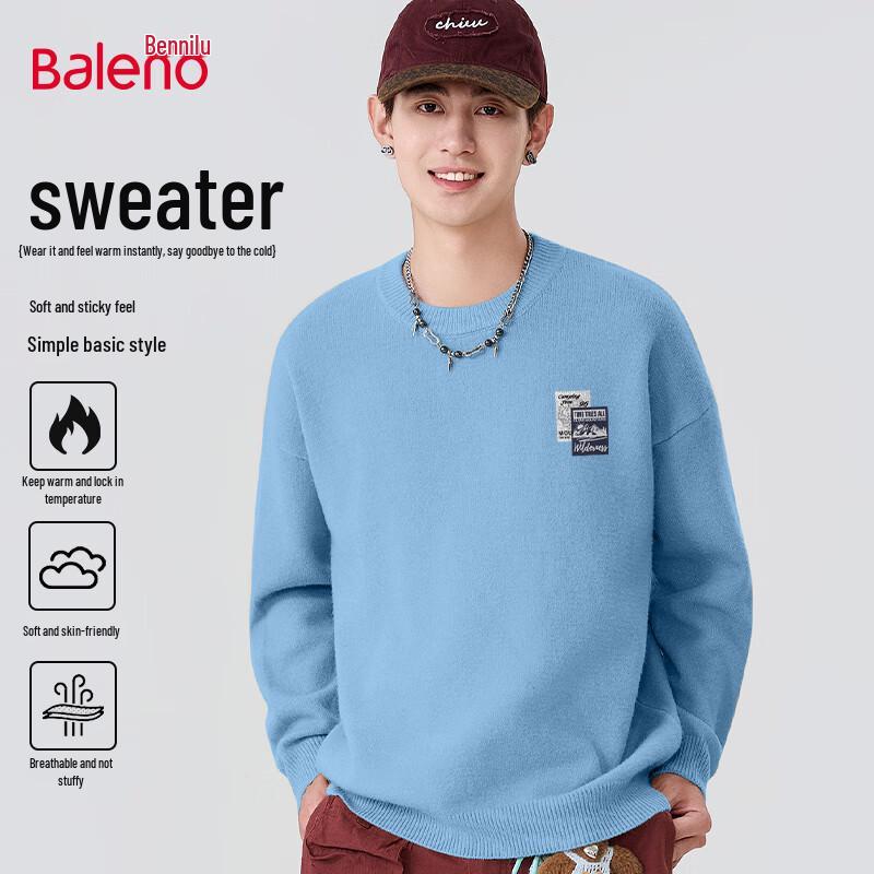 

Baleno Men s Round Neck Knit Sweater 2XL