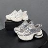 Lederschuhe Damen Frühfrühling neu dicksohlige erhöhende vielseitige lässige Sportschuhe