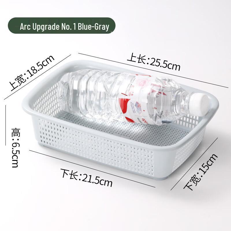 Rechteckiger Kunststoff-Aufbewahrungs- und Abtropfkorb