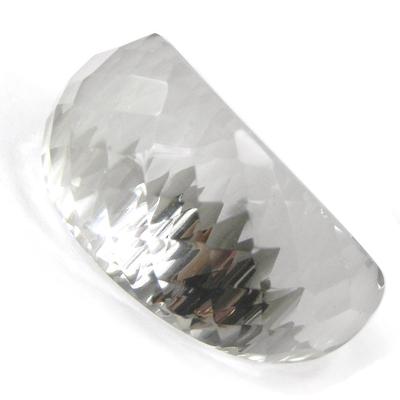 Bague Créateur 'Mineralia' cristal blanc