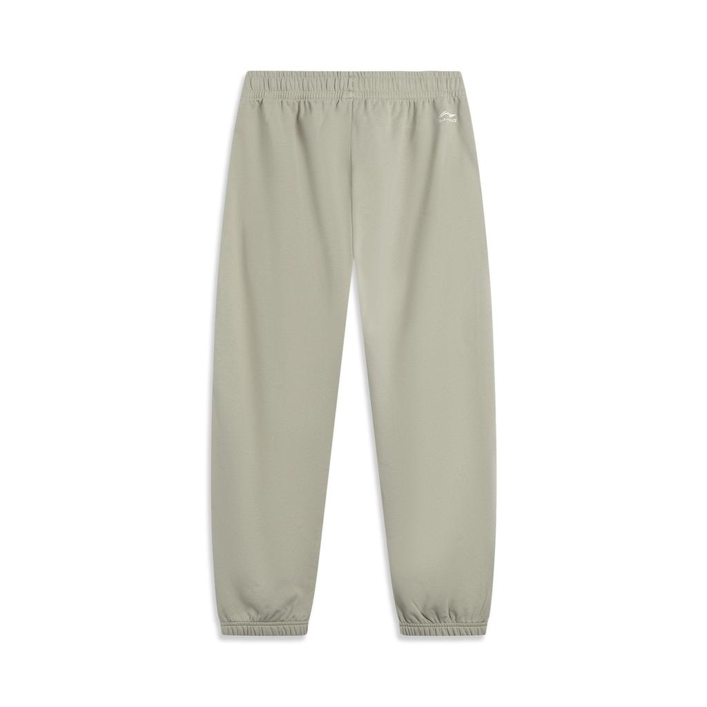 Li Ning Sports Lifestyle Series Loose Versatile Mid Waist Simple Cuffed Casual Pants Men Bottoms Brown Gray AKLVC21-3