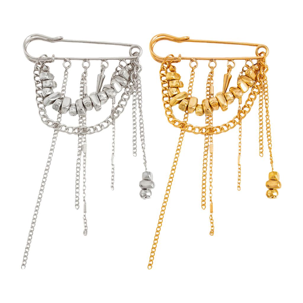 Versatile Fashion Brooch Can Be Worn As Chest Pin or Pant Chain Accessory Stylish Collar Pin for Trendy Women Styles