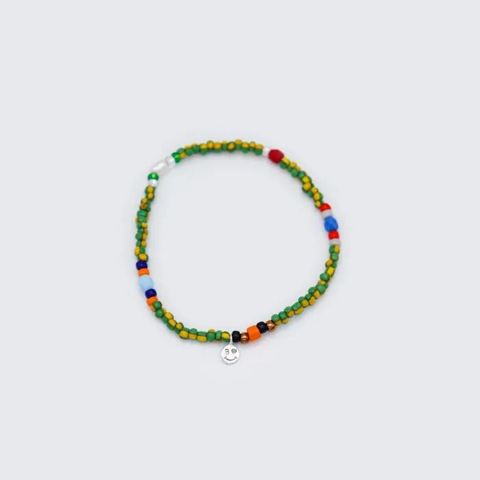 Tropic Play Color Beads Bracelet Mini Smile Charm Tropic Color Beads Bracelet
