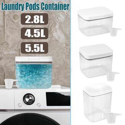 Porta Capsule Lavastoviglie Pop-Up Automatico 2,8L/4,5L/5,5L Grande Capacità Contenitore Capsule Bucato Capsule Bucato per la Casa