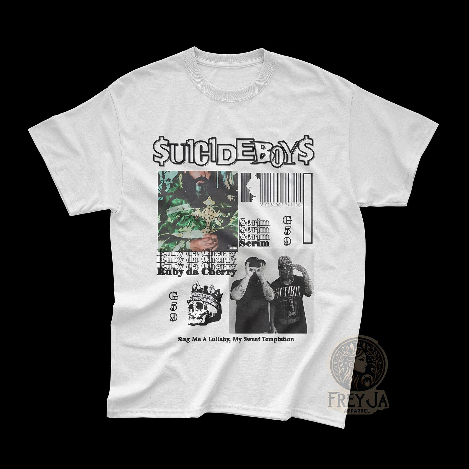 Suicideboys T-Shirt - Unisex Rap Music Merch - G59 Tee - Scrim, Ruby da Cherry Shirt - Concert Apparel Gift S