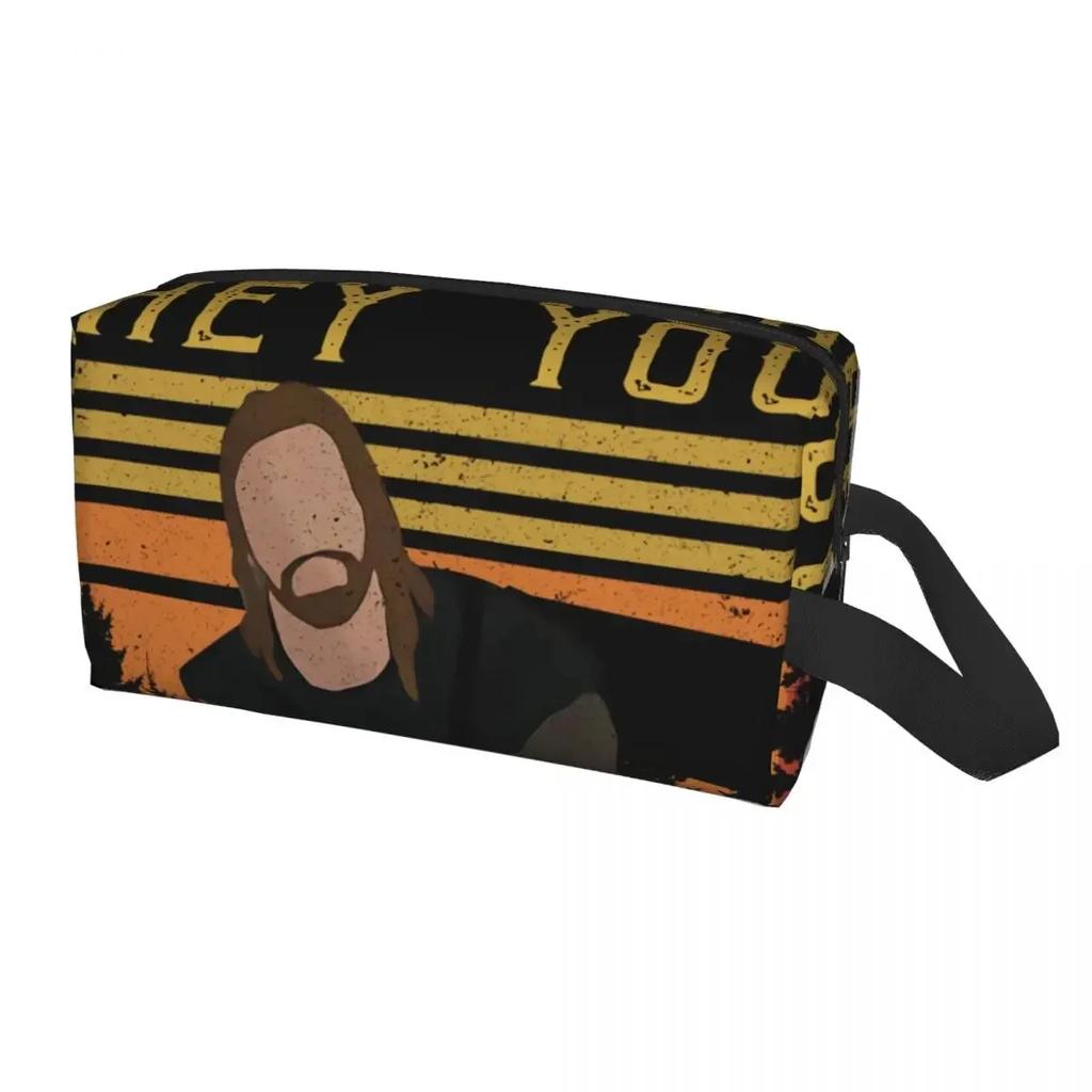 Funny Skyrim Gaming Quotes You You're Finally Awake Travel Cosmetic Bag Toiletry Makeup Organizer Lady Beauty Storage Dopp Kit
