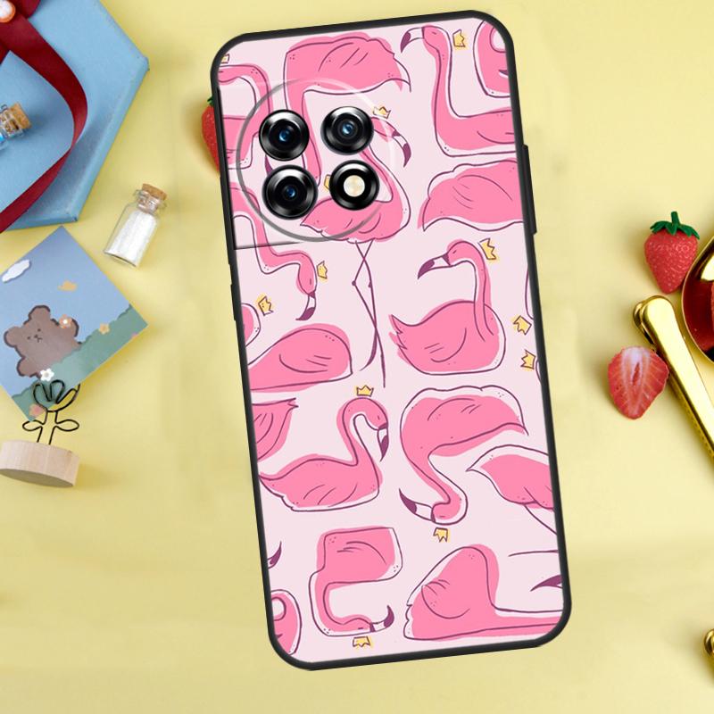 Rosa Rotes Flamingo-Case Für OnePlus Nord 5 CE 2 3 4 Lite N20 N30 OnePlus 15 12R 13R 13 12 11 10 10T 13T Hülle