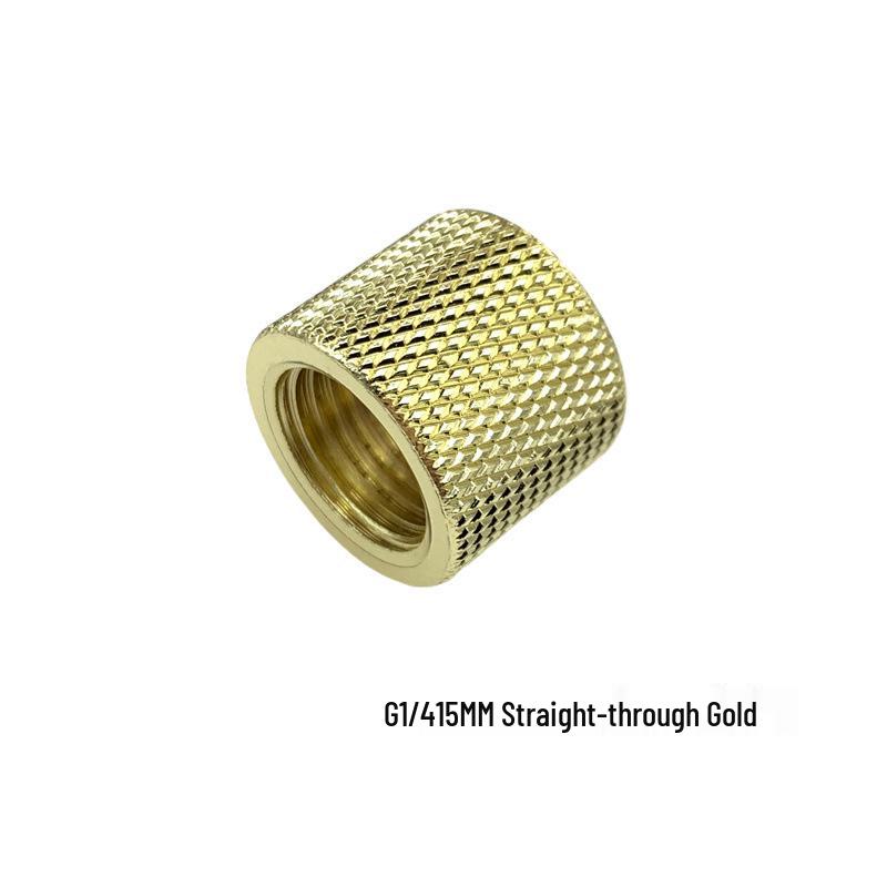 

15MM G4/1.5 Internal Thread Silver Black Water Cooling Pass-Through Dock золотой
