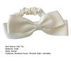 Hair Tie High Elastic Smooth Satin Hair Rope with Hand-Sewn Bow Decor French Retro Style Ponytail Holder Hair Accessories