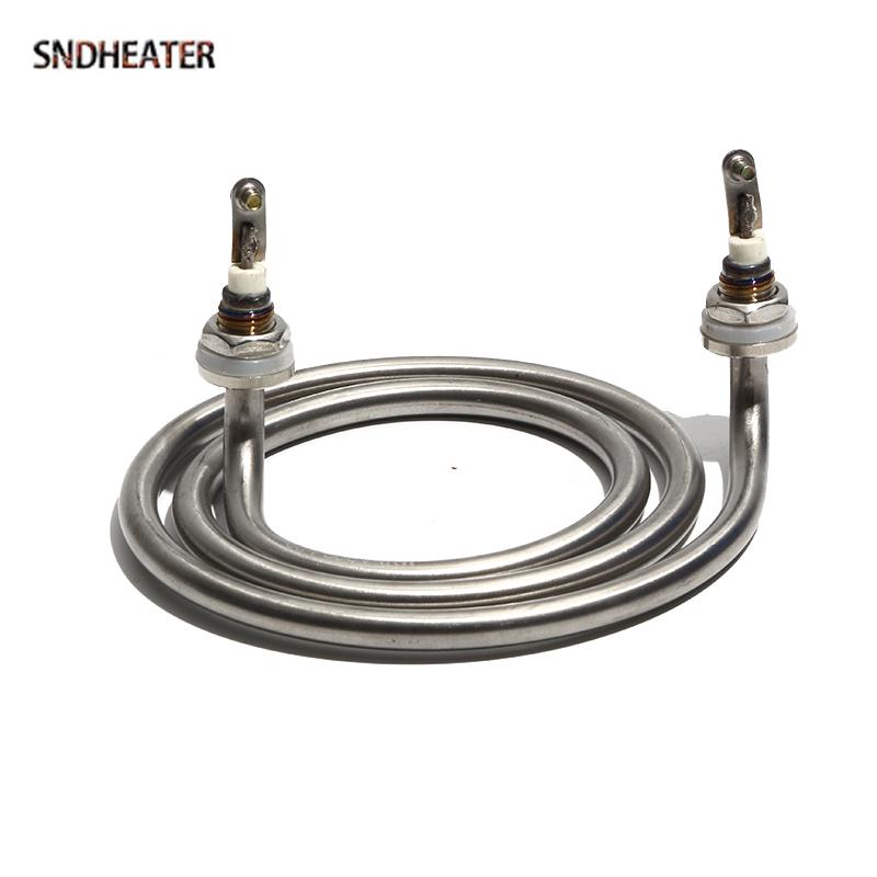 SNDHEATER 220V 380V Electric Water Heating Element 140x30mm Annular Round Heater Coil M12 Thread 201/304 Stainless Steel 3KW 4KW 3kw