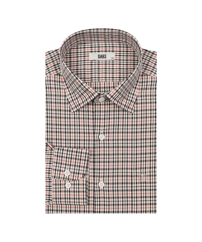 Dagseusyeocheu Cotton Blend House Check Shirt Slim Fit Beige_Dls3Shcl642I1