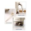 Seasoning Jar Glass Sealed Spice Bottle Organizer with Push-Button Lid Moisture Proof Empty Spices Containers for Kitchen