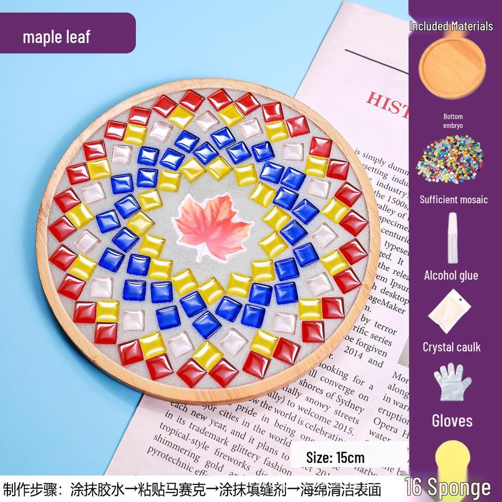 DIY Mosaic Coaster Craft Kit for Kids - Patchwork Creative Art