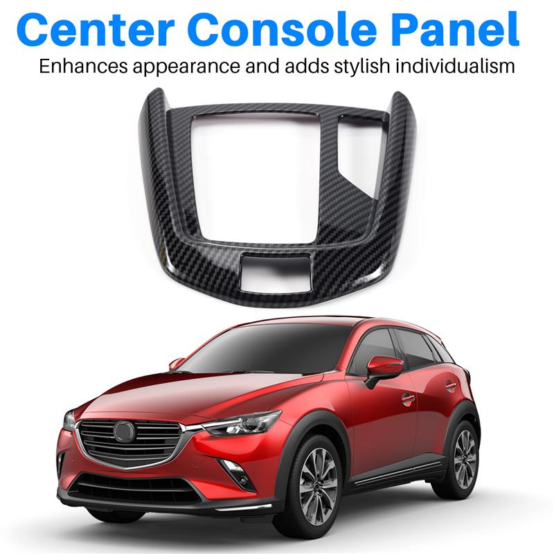 ABS Car Central Gear Shift Knob Panel Frame Cover Trim Car Styling For Mazda 2 20-21 CX-3 15-21 RHD-M53K