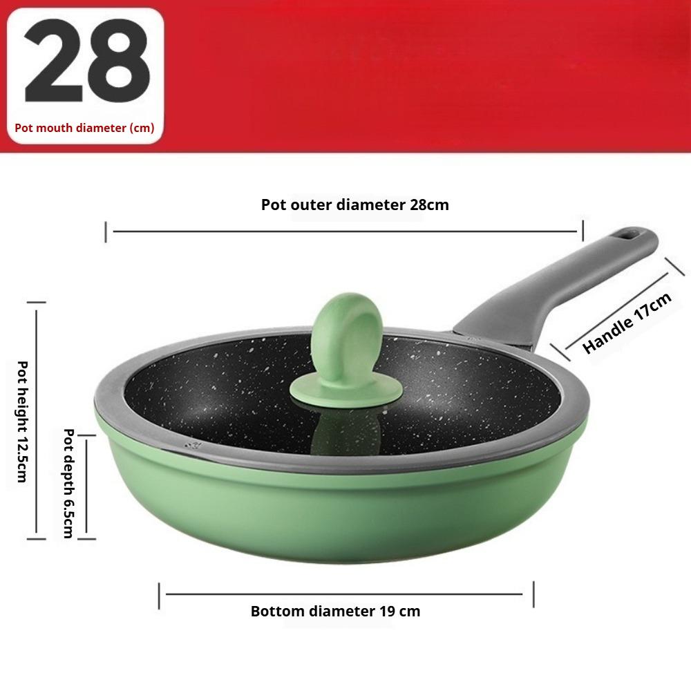 COOKER KING Nonstick Frying Pan Pancake Pan Fried Egg Steak Pan Less Smoke Durable Lightweight Design Household Kitchen Tools