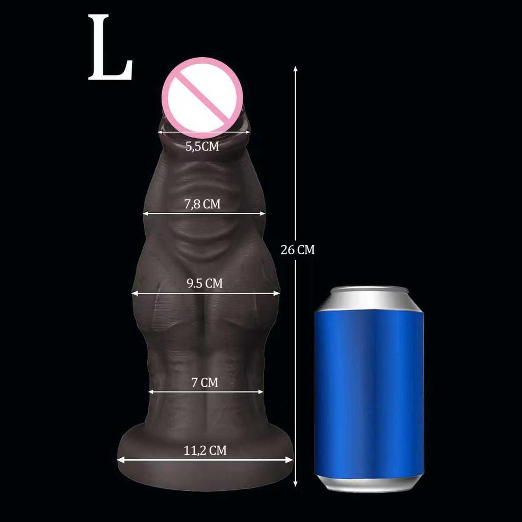 Manual Large Simulation Penis Massager for Female and Anal Play