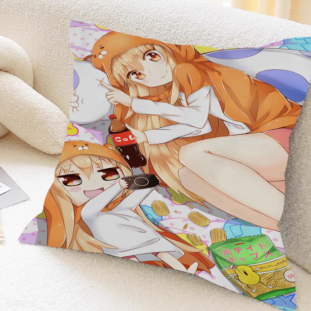Himouto Anime Umaru Chan Cushion Cover Inches Farmhouse Decor Home Throw Pillow Covers For Couch Decorations
