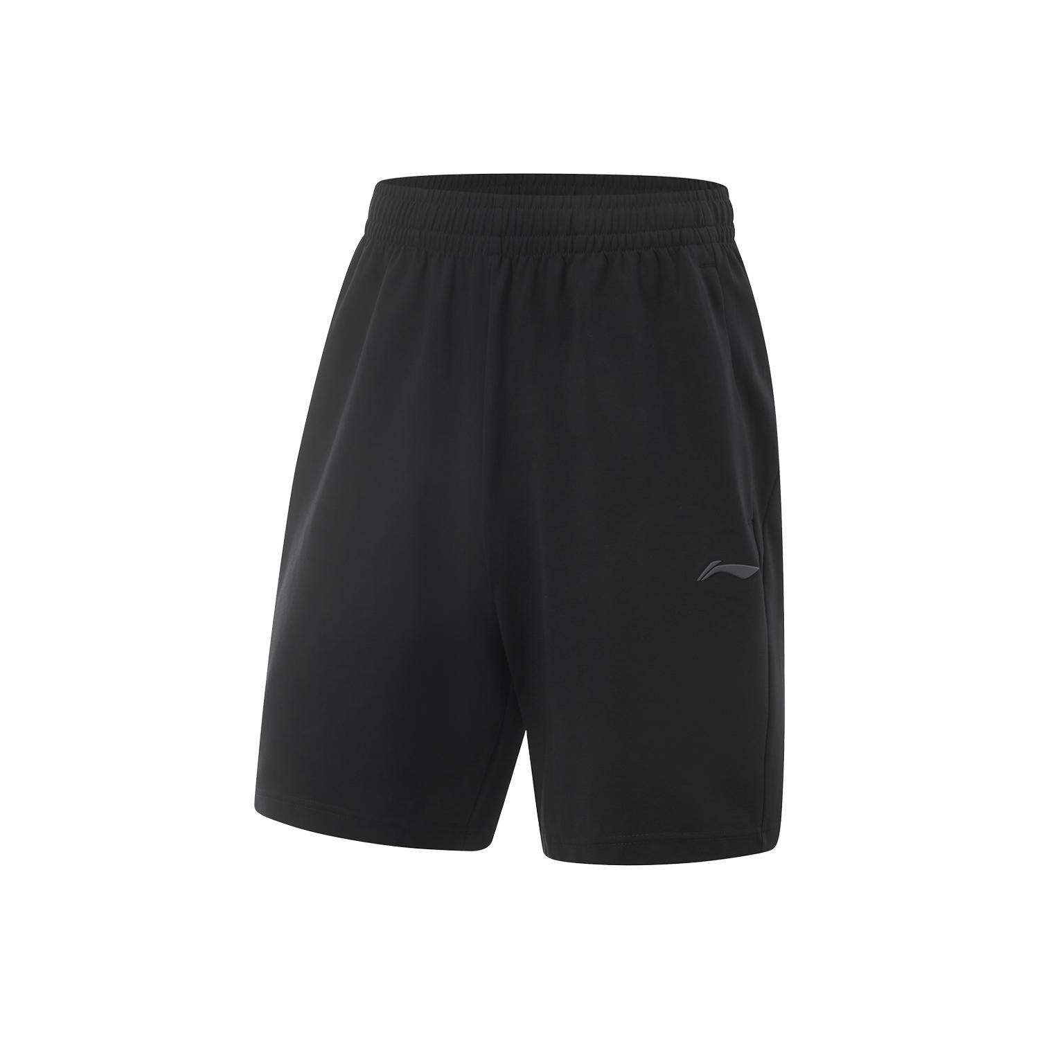 

Li-Ning Fitness Series Simple Solid Color Casual Shorts Men shorts Black AKSV107-2 L