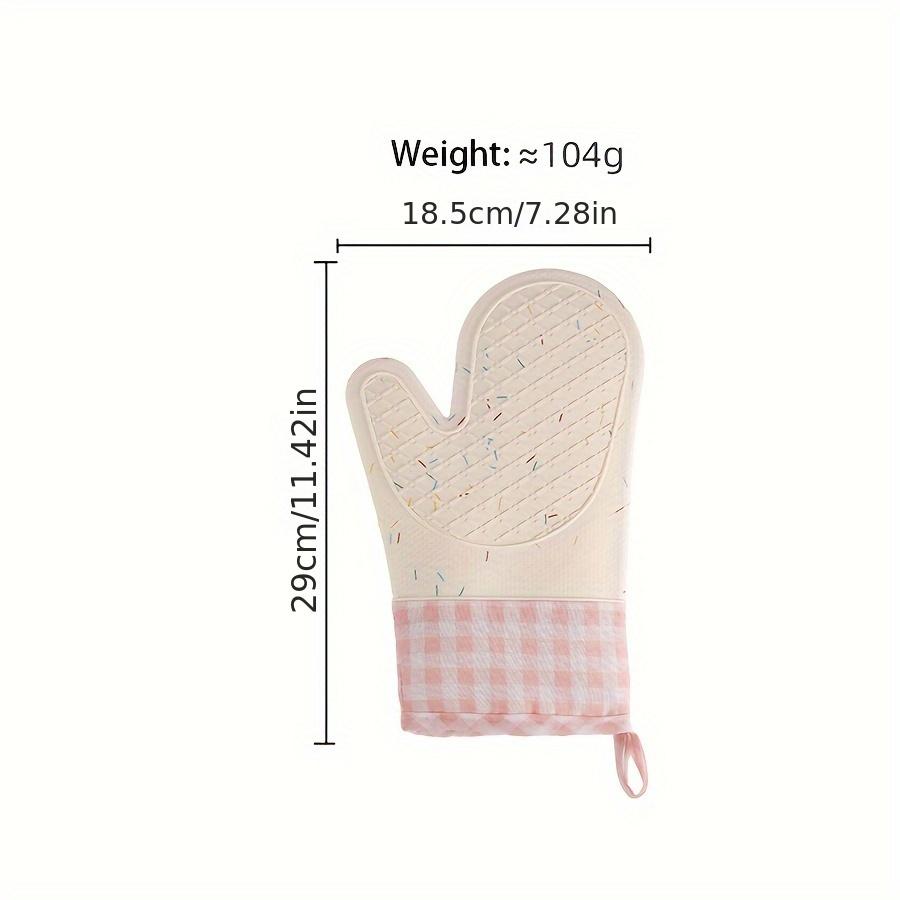 1pc Thickened Silicone Kitchen Gloves Anti Slip, Heart Pattern Design, Powder Free, Durable Flexible for Cooking, Cleaning,Bathroom Use Holiday Gift