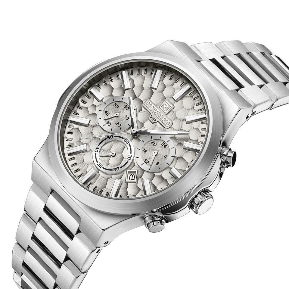 Business Man Wristwatch Date Chronograph Waterproof Luminous Luxury Men Watch Stainless Steel Quartz Men's Watches Male
