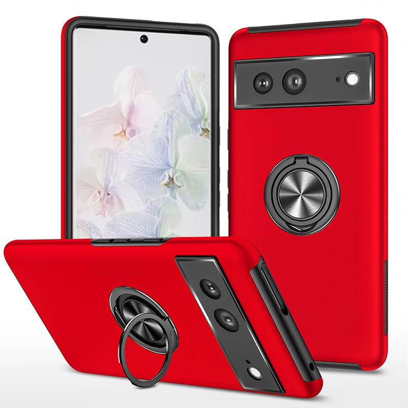 Google Pixel 9 Phone Case 9A Magnetic Car Holder, Drop-Proof, Popular Model with PRO Finger Ring, Frosted Finish