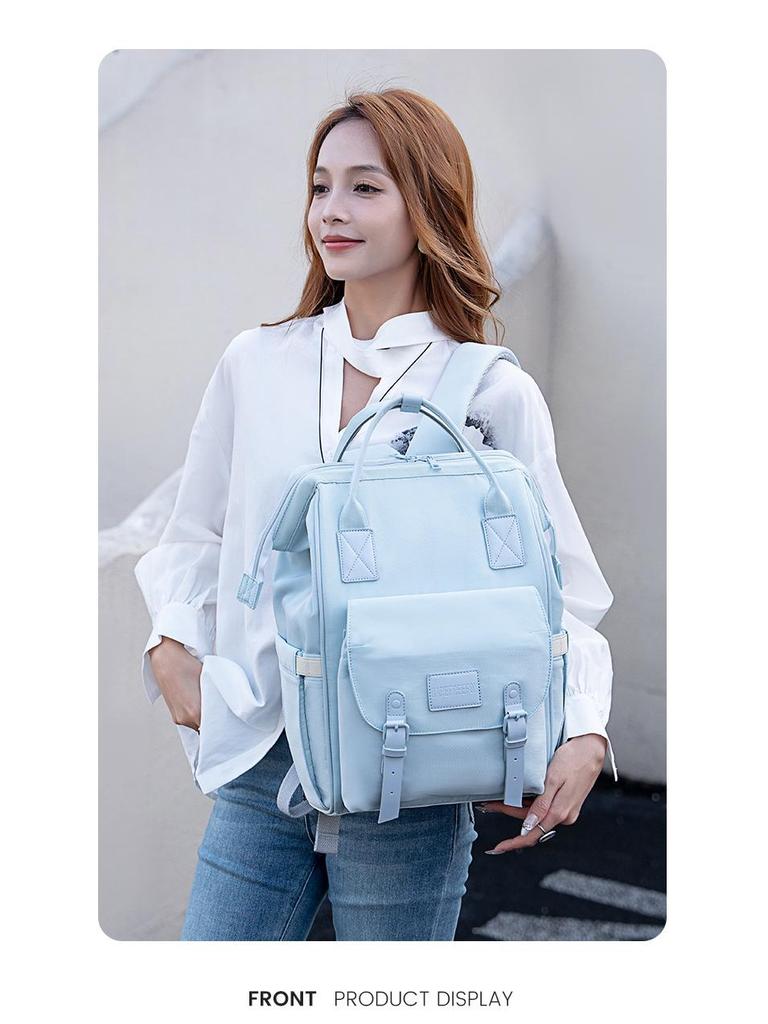 Customizable Lightweight Mummy & Baby Double Shoulder Handbag: Multifunctional, Large Capacity Backpack for Outings