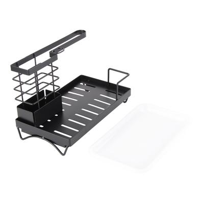 Dishcloth Rack Waterproof Anti Slip Rag Stand with Storage Tray for Kitchen Bathroom