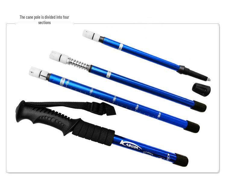 BOGO: Aluminum Telescopic Hiking Poles - Outdoor Travel Gear
