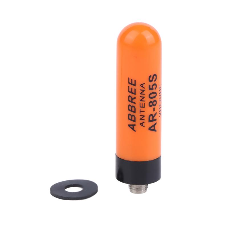 

Abbree Ar-805S Mini Antenna Walkie Talkie Sma-Female Uhf Vhf Dual Band High Gain For Uv-5R Mini Uv-21 Pro Ham Radio помаранчевий