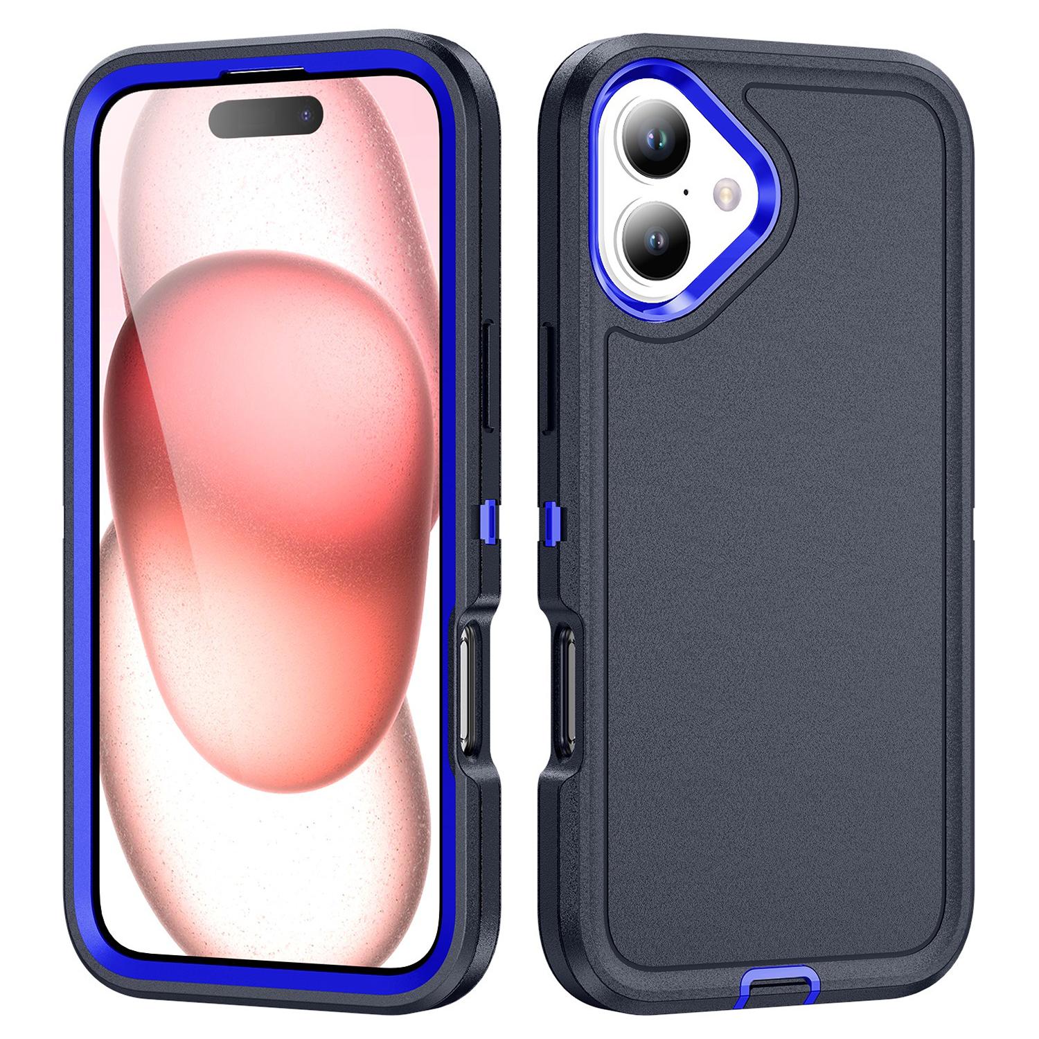 

For iPhone 16 Case PC+Silicone+EVA Military Grade Protection Phone Cover C