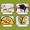 Decorative Dog Identity Decals Cartoon Pet Identification Stickers Pet Label  Outdoor Walking