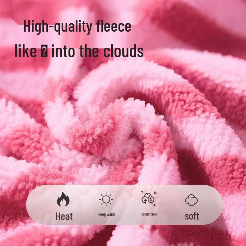 Plush Four Seasons Cat & Dog Bed - Cozy, Non-slip, Raised Striped Sofa for Autumn & Winter