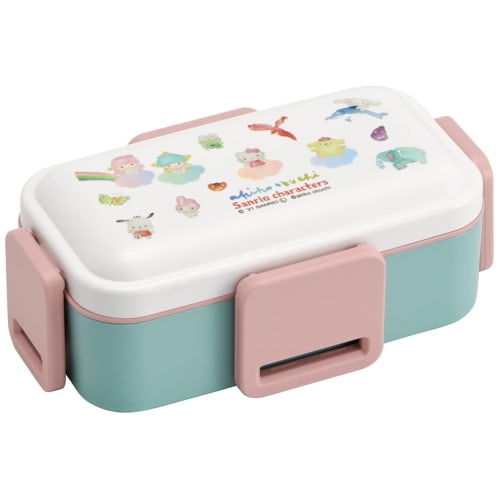 Skater Antibakteriell Fluffy Dome-lokk 2-lags Bento-boks 600 ml Sanrio Characters x Akiko Obuchi Laget i Japan PFLW4AG-A