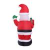 Inflatable LED Snowman Santa Toy with LED Light Decoration for 2024 Christmas Garden Holiday Party - 1.35 Height