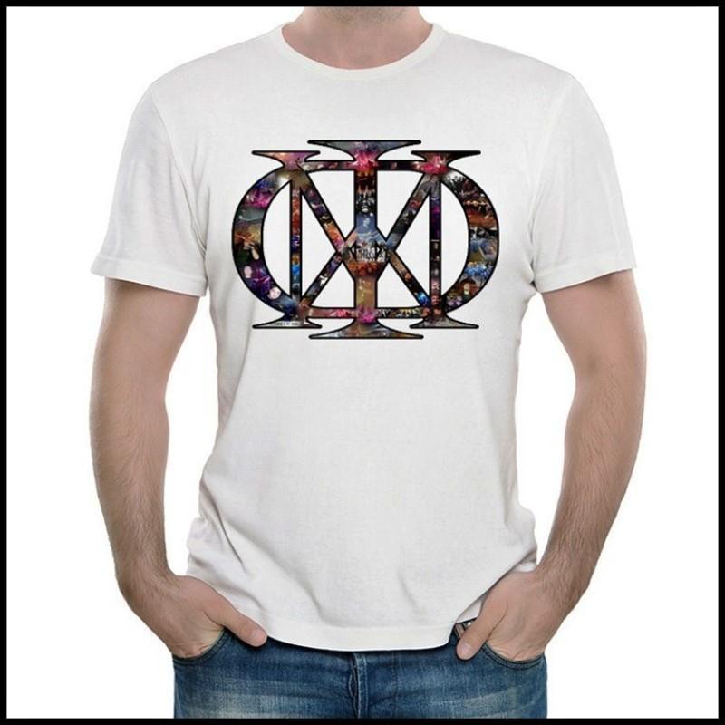 Dream Theater T-shirt Dream Theater Band T-shirt White Short-sleeved T-shirt for Both Men and Women L