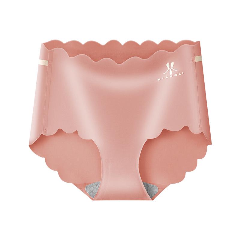 

Бесшовные женские трусики-слипы большого размера из ледяного шелка, летние тонкие, антибактериальные, с ластовицей из чистого хлопка, размер 200 цзиней. 2XL (155-180 jin)