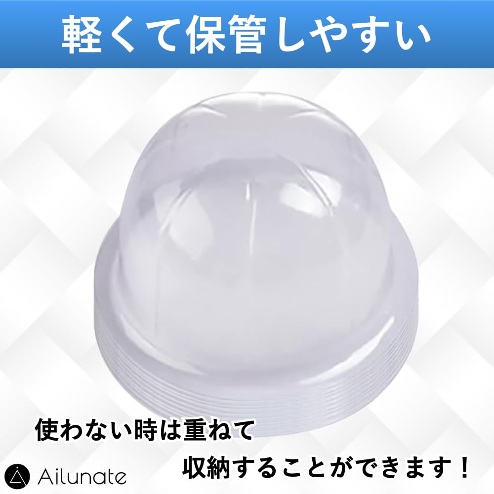 Chapeau Ailunate Rangement de Chapeau Présentoir en Plastique pour et 57cm d'Étagère, Support, Cintre, Casquettes, Perruques, Chapeaux, (Ensemble 8)