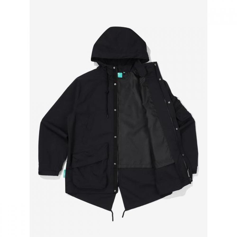 Out Pocket Fish Tail Jacket  Black 