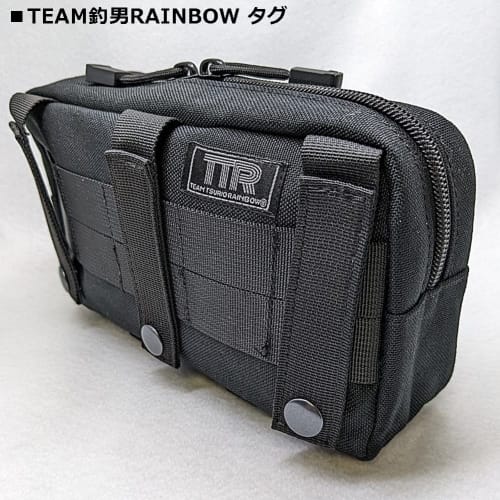 TEAM TSURIO RAINBOWG Tactical Drop-in Pouch with Double Zipper, BK01